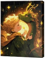 Картина по номерам Art Gallery Premium Мальчик и дракон GX47296