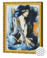 Pictura cu diamante după numere Art Gallery Premium Frumoasa dezgolită GB83042
