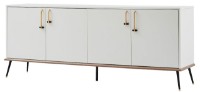 Comodă Dogtas Larina 3200383338 White/Natural/Black/Gold