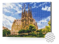 Pictura cu diamante după numere Art Gallery Premium Sagrada Familia XQB80756