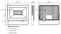 Прожектор Toshiba IP65 30W 6500K Black 00172836 фото №2 — интернет-магазин Desire.md