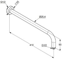 Dază de duș Kludi A-QA DN15 (66514N0) imaginea #2 — magazin online Desire.md