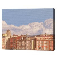 Картина по номерам Art Gallery Premium Облака над городом GX46153