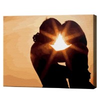 Картина по номерам Art Gallery Premium Очертания любви GX4866