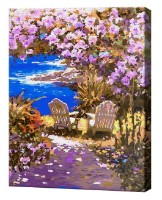Картина по номерам Art Gallery Premium Прекрасный цветущий сад GX34282