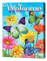 Картина по номерам Art Gallery Premium Цветы и бабочки EX8519