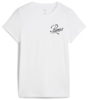 Женская футболка Puma Ess Script Tee Puma White, s.M