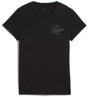 Женская футболка Puma Ess Script Tee Puma Black, s.L