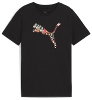 Tricou pentru copii Puma Essentials Graphic II Puma Black, s.128
