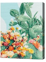 Картина по номерам Art Gallery Premium Цветы и кактусы EX7765