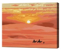 Tablou pe numere Brushme Soarele în deșert BS51550