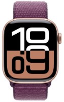 Смарт-часы Apple Watch Series 10 GPS 42mm Rose Gold Aluminium Case with Plum Sport Loop (MWWK3)