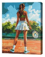 Tablou pe numere Brushme Jucătoare de tenis BS54111