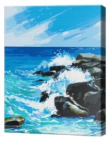 Tablou pe numere Brushme Formă apei BS54003