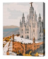 Tablou pe numere Brushme Templul Inimii Sacre. Barcelona RBS52466
