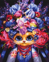 Tablou pe numere Brushme Pisică de vară BS54081