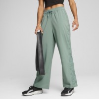 Pantaloni spotivi de dame Puma Lace Woven Pant Green Moon, s.M imaginea #2 — magazin online Desire.md