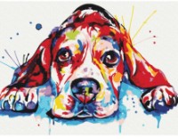 Tablou pe numere Brushme Îndrăgitul multicolor RBS52198