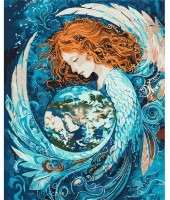 Tablou pe numere Brushme Îmbrățișarea universului BS54018