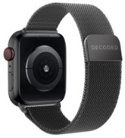 Curea Decoded Milanese Mesh Bracelet for Apple Watch 45mm Black (D23AWS45MTS1BK)