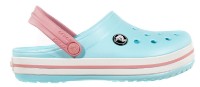 Шлёпанцы детские Crocs Crocband Clog K Ice Blue/White, s.30-31