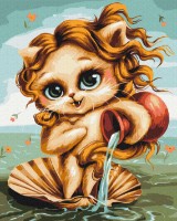 Tablou pe numere Brushme Motan Vărsător BS53912