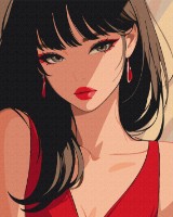 Tablou pe numere Brushme Frumoasă misterioasă BS54074