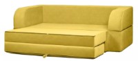 Canapea fără ramă Edka Terra 3in1 180x200x30 M13 Sunny Yellow imaginea #2 — magazin online Desire.md