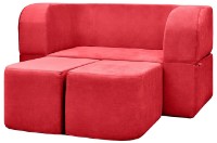 Canapea fără ramă Edka Vega 140x200x40 M11 Red imaginea #3 — magazin online Desire.md