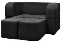 Canapea fără ramă Edka Vega 140x200x40 M37 Black imaginea #2 — magazin online Desire.md