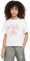 Tricou pentru copii Nike G Nsw Tee Power White, s.XL