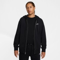 Мужская толстовка Nike M Nk Club Ft Fz Hoodie Black/White, s.XL
