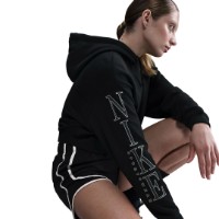 Женская толстовка Nike W Nsw Club Flc Os Gx Crp Hdy Black, s.XL фото №3 — интернет-магазин Desire.md