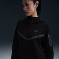 Женская толстовка Nike W Nsw Tch Flc Wr Fz Hdy 2 Black, s.XS фото №2 — интернет-магазин Desire.md
