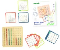 Joc educativ Tooky Toy Rubber Band Geoboard (TH248) imaginea #2 — magazin online Desire.md