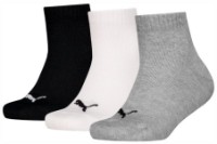 Сiorapi pentru copii Puma Kids Plain Quarter 3P Grey/White/Black, s.27-30