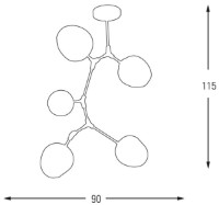 Люстра Ozcan Gold 4023-5 фото №2 — интернет-магазин Desire.md
