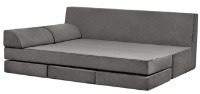 Canapea fără ramă Edka Sirius 220x140x45 M18 Dark Grey imaginea #2 — magazin online Desire.md