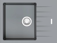 Chiuvetă de bucătărie Fabiano Classic 65x50 Grey Metallic