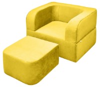 Бескаркасное раскладное кресло Edka Vega 100x200x40 M101 Galben Ocru фото №6 — интернет-магазин Desire.md