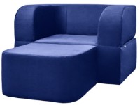 Бескаркасное раскладное кресло Edka Vega 100x200x40 M34 Dark Blue фото №2 — интернет-магазин Desire.md