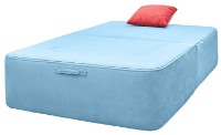 Бескаркасное раскладное кресло Edka Vega 100x200x40 M21 Light Blue фото №5 — интернет-магазин Desire.md