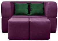 Canapea fără ramă Edka Vega 140x20040 M10 Dark Purple