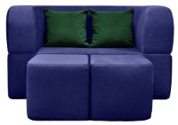 Canapea fără ramă Edka Vega 140x200x40 M34 Dark Blue