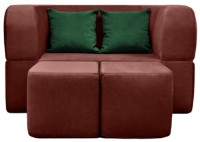 Canapea fără ramă Edka Vega 140x200x40 M31 Burgundy
