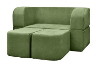 Canapea fără ramă Edka Vega 140x200x40 M35 Dark Green imaginea #2 — magazin online Desire.md