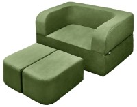 Canapea fără ramă Edka Vega 140x200x40 M35 Dark Green imaginea #3 — magazin online Desire.md