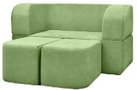 Canapea fără ramă Edka Vega 140x200x40 M27 Green imaginea #3 — magazin online Desire.md