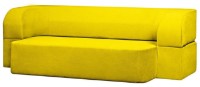 Canapea fără ramă Edka Meteor 200x160x40 M13 Sunny Yellow imaginea #4 — magazin online Desire.md
