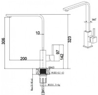 Baterie bucătărie Fabiano FKM 69 SS Inox imaginea #2 — magazin online Desire.md